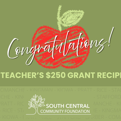 Celebrating the 2026 SCCF Teacher's $250 Grant Recipients!